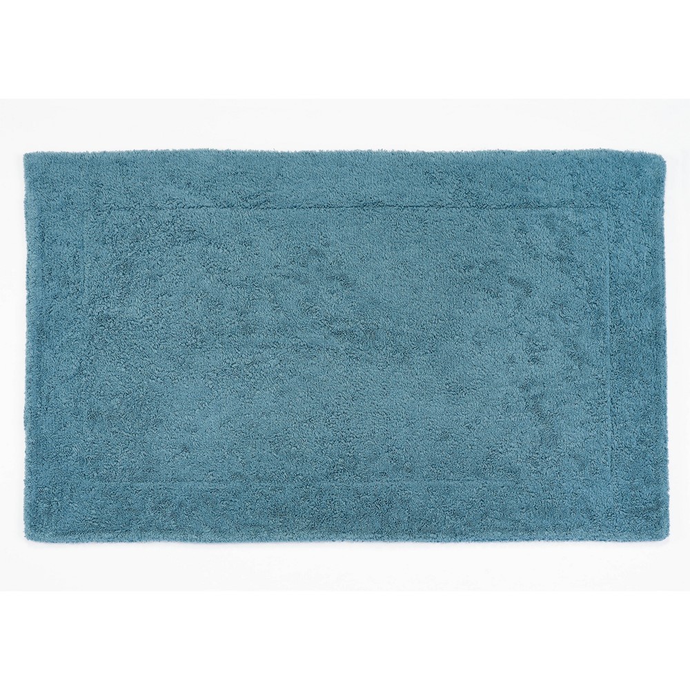 Double Bath Mat 306 by Designer Abyss & Habidecor in Bluestone